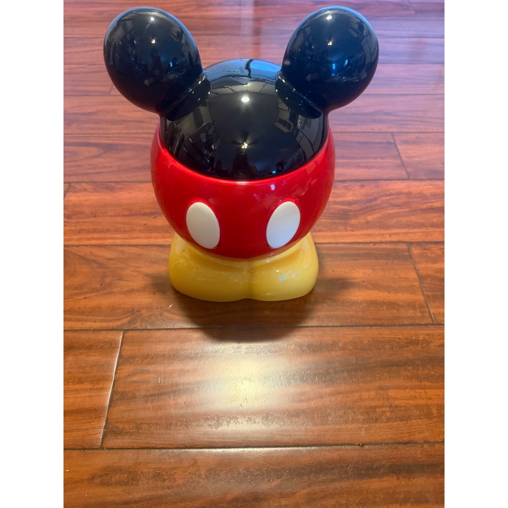 Disney Mickey Mouse Ceramic Cookie Jar Red Yellow Black W757-4463-0-15065